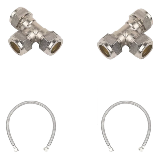 Installationspaket für eine Duschwand im Haus