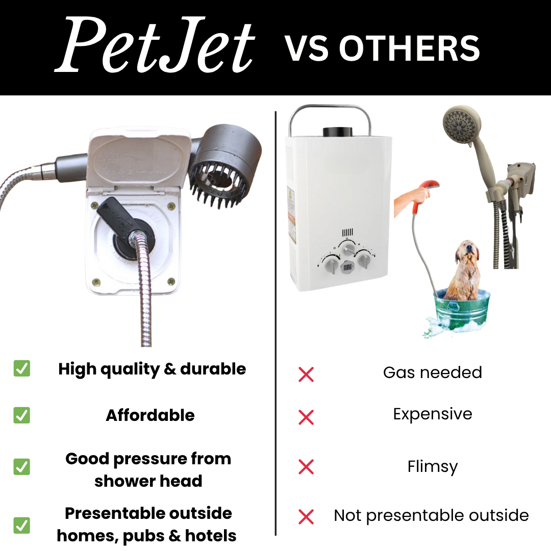 PetJet Outdoor-Wanddusche für Zuhause