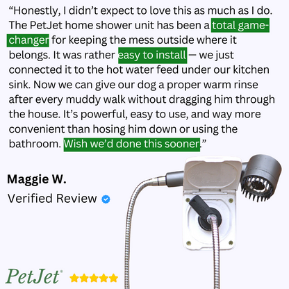 PetJet Outdoor-Wanddusche für Zuhause