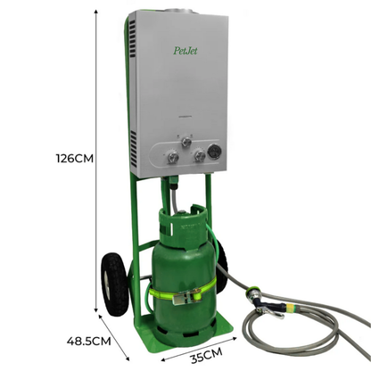 PetJet Gas Horse Tragbare Warmwasserdusche | 18 l