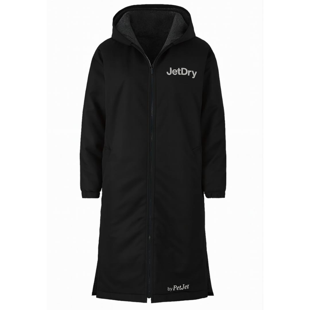 NEU – JetDry wasserdichter Mantel – Schwarz/Grau