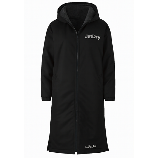 NEU – JetDry wasserdichter Mantel – Schwarz/Grau