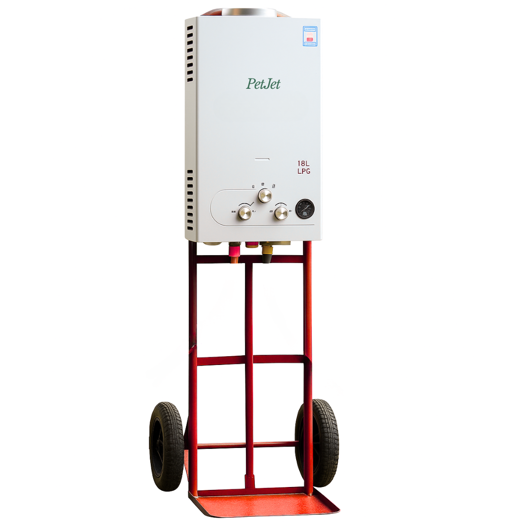 PetJet Gas Horse Tragbare Warmwasserdusche | 18 l