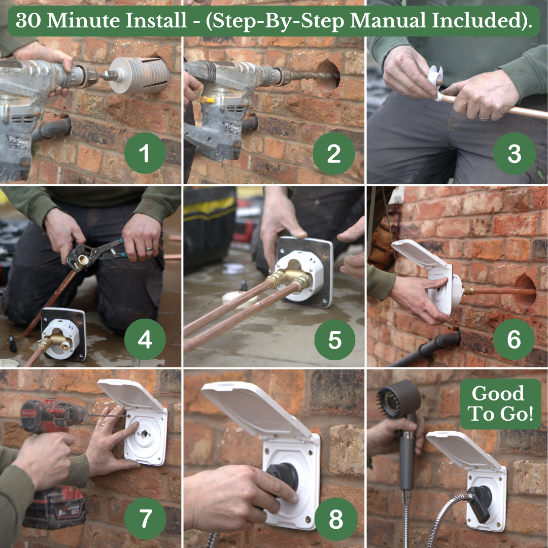 PetJet Outdoor-Wanddusche für Zuhause